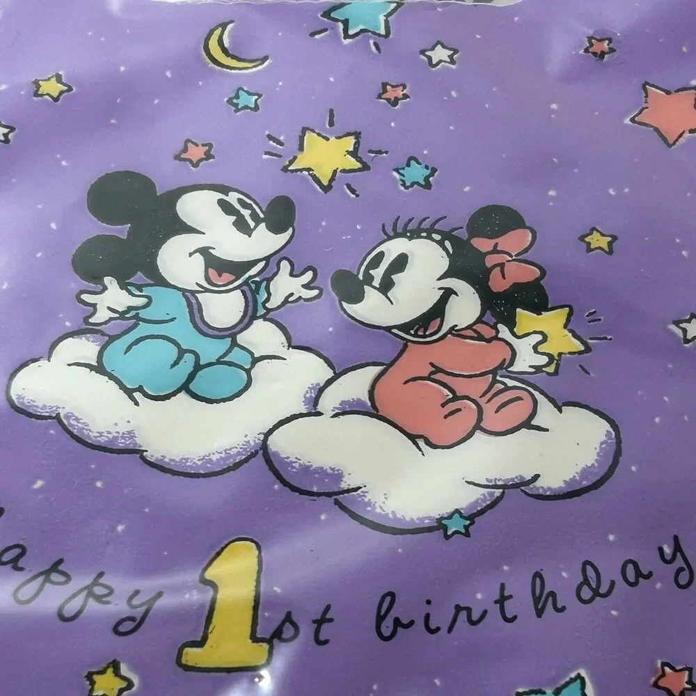 Vtg Baby Mickey Mouse Disney Hallmark Treat Sacks 48 Bag-6 New Sets-1st Birthday